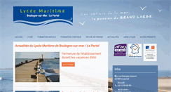 Desktop Screenshot of lyceemaritime-boulogne.com